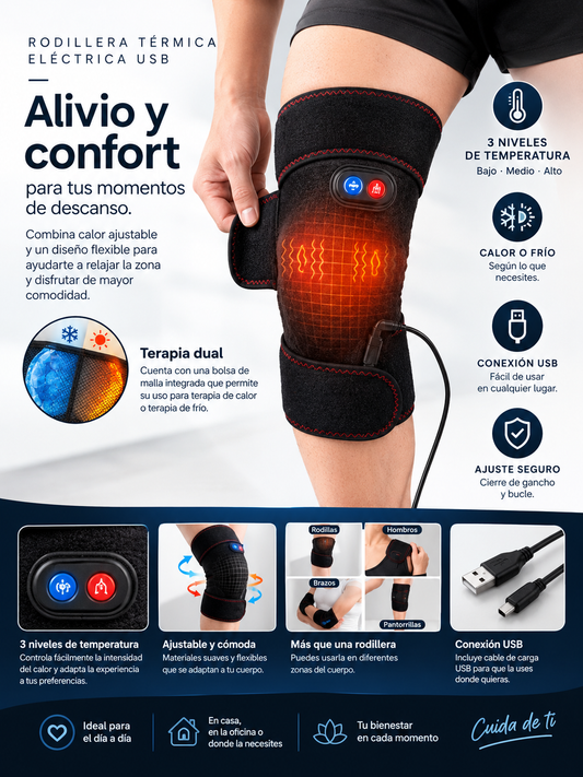 Rodillera Térmica Eléctrica USB